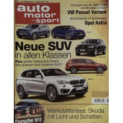 auto motor & sport Heft 1 / 24 Dezember 2015 - Neue SUV