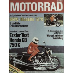 Das Motorrad Nr.11 / 1 Juni 1977 - Honda CB 750K