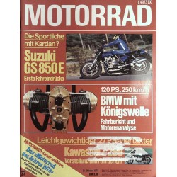 Das Motorrad Nr.22 / 31 Oktober 1978 - Suzuki GS 850E