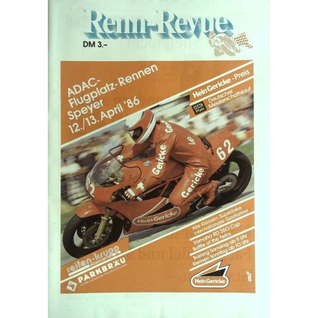 Renn-Revue ADAC Flugplatz Speyer / 12 und 13 April 1986