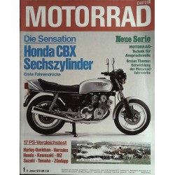 Das Motorrad Nr.1 / 11 Januar 1978 - Honda CBX Sechszylinder
