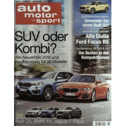 auto motor & sport Heft 11 / 12 Mai 2016 - SUV oder Kombi?