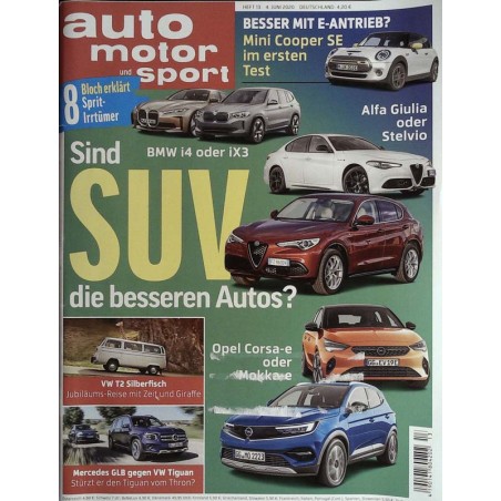 auto motor & sport Heft 13 / 4 Juni 2020 - Sin SUV die besseren Autos?