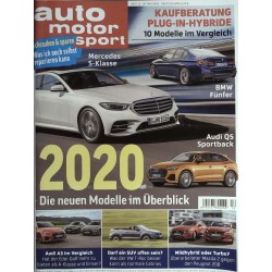auto motor & sport Heft 12 / 20 Mai 2020 - Die neuen Modelle