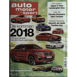 auto motor & sport Heft 25 / 23 November 2017 - Die kommen 2018