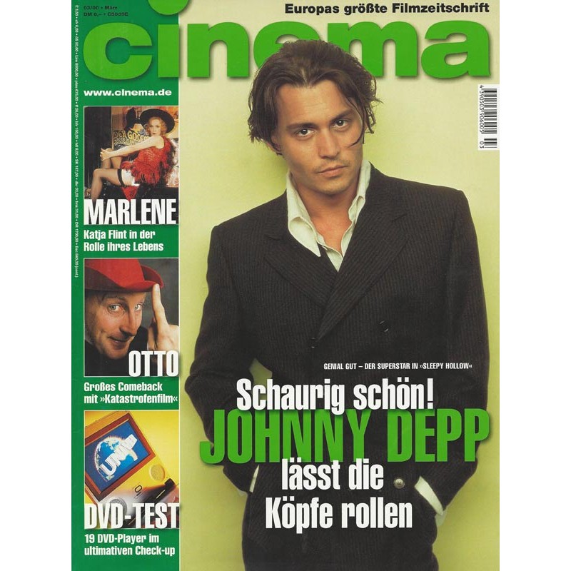 CINEMA 3/00 März 2000 - Johnny Depp