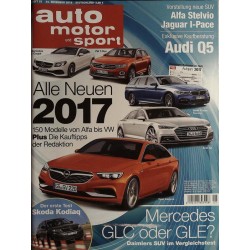 auto motor & sport Heft 25 / 24 November 2016 - Alle neuen 2017