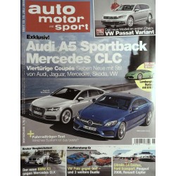 auto motor & sport Heft 15 / 10 Juli 2014 - Viertürige Coupes