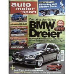 auto motor & sport Heft 12 / 28 Mai 2014 - BMW Dreier