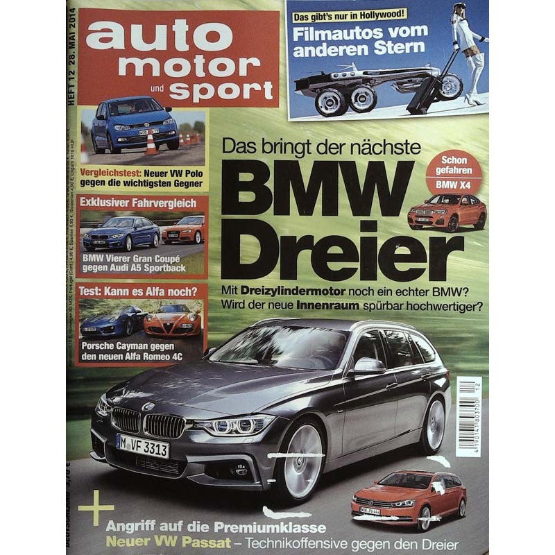 auto motor & sport Heft 12 / 28 Mai 2014 - BMW Dreier