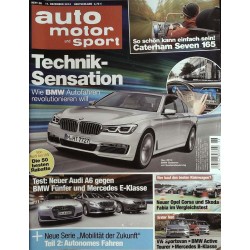 auto motor & sport Heft 26 / 11 Dezember 2014 - Technik Sensation