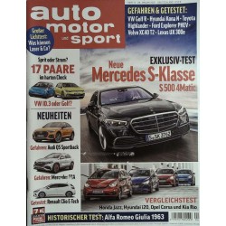 auto motor & sport Heft 4 / 28 Januar 2021 - Mercedes S-Klasse