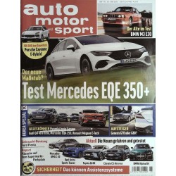 auto motor & sport Heft 15 / 30 Juni 2022 - Mercedes EQE 350+