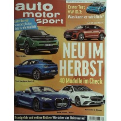 auto motor & sport Heft 20 / 10 September 2020 - Neu im Herbst