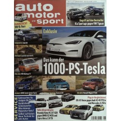 auto motor & sport Heft 6 / 24 Februar 2022 - 1000 PS Tesla