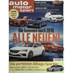 auto motor & sport Heft 19 / 30 August 2018 - Alle Neuen!