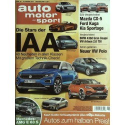 auto motor & sport Heft 19 / 31 August 2017 - Die Stars der IAA