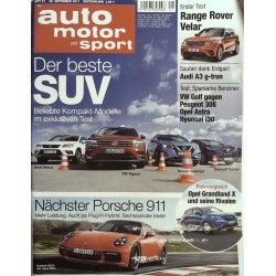auto motor & sport Heft 21 / 28 September 2017 - Der beste SUV