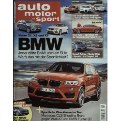 auto motor & sport Heft 21 / 2 Oktober 2014 - BMW X1, X2, X7