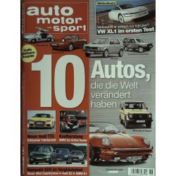 auto motor & sport Heft 19 / 4 September 2014 - 10 Autos