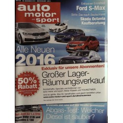 auto motor & sport Heft 25 / 26 November 2015 - Alle Neuen 2016