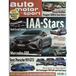 auto motor & sport Heft 20 / 9 September 2021 - IAA Stars