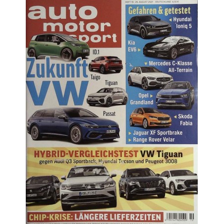 auto motor & sport Heft 19 / 26 August 2021 - Zukunft VW