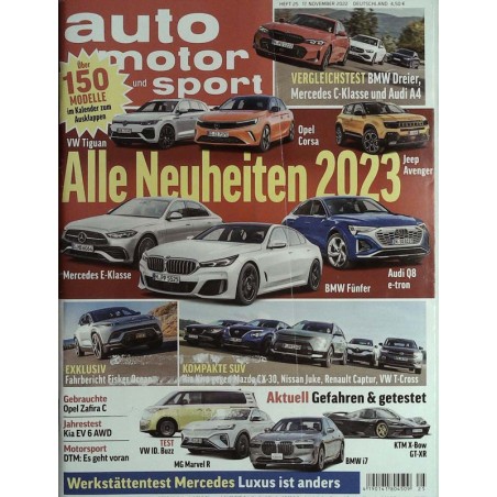 auto motor & sport Heft 25 / 17 November 2022 - Alle Neuheiten