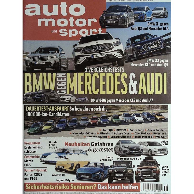 auto motor & sport Heft 10 / 20 April 2023 - Vergleichstest