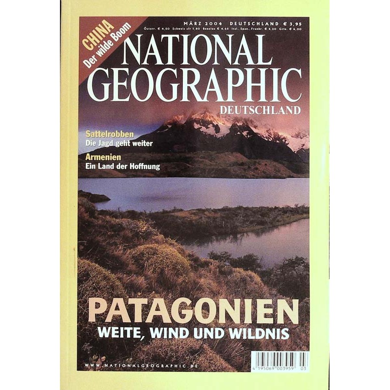 NATIONAL GEOGRAPHIC März 2004 - Patagonien