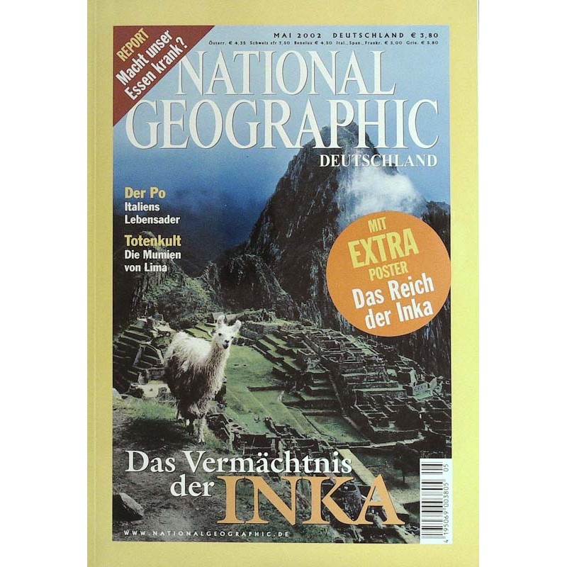 NATIONAL GEOGRAPHIC Mai 2002 - Das Vermächtnis der Inka