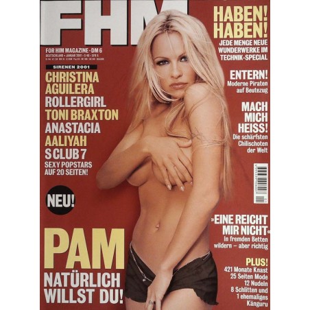 FHM Januar 2001 - Pamela Anderson natürlich willst du!
