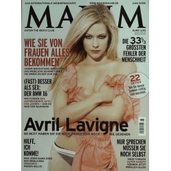 MAXIM Juni 2008 - Avril Lavigne