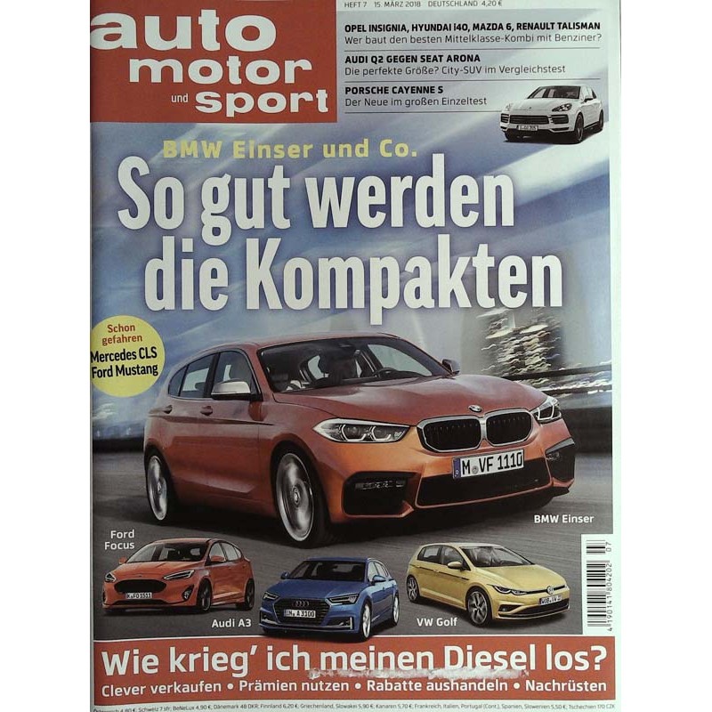 auto motor & sport Heft 7 / 15 März 2018 - BMW Einser und Co.