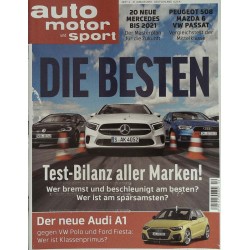 auto motor & sport Heft 4 / 31 Januar 2019 - Die Besten