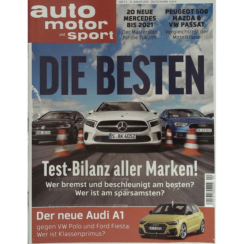 auto motor & sport Heft 4 / 31 Januar 2019 - Die Besten