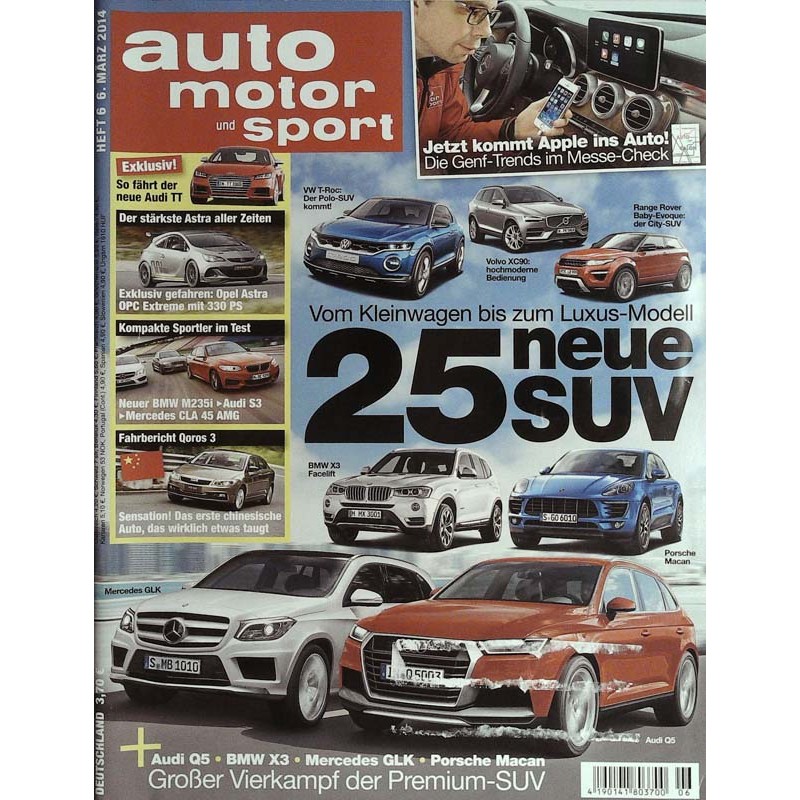 auto motor & sport Heft 6 / 6 März 2014 - 25 neue SUV