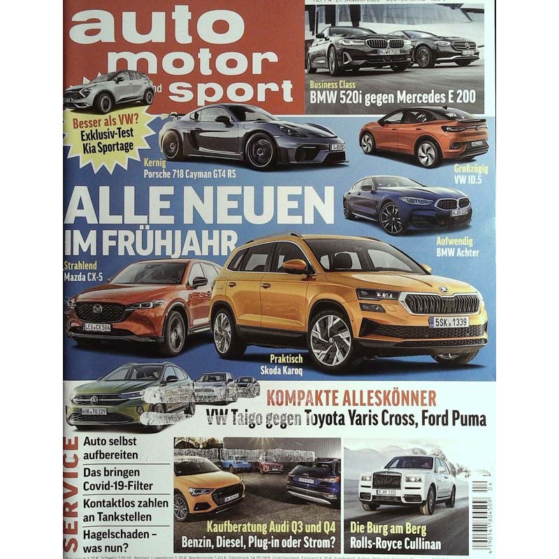 auto motor & sport Heft 4 / 27 Januar 2022 - Neu im Frühjahr