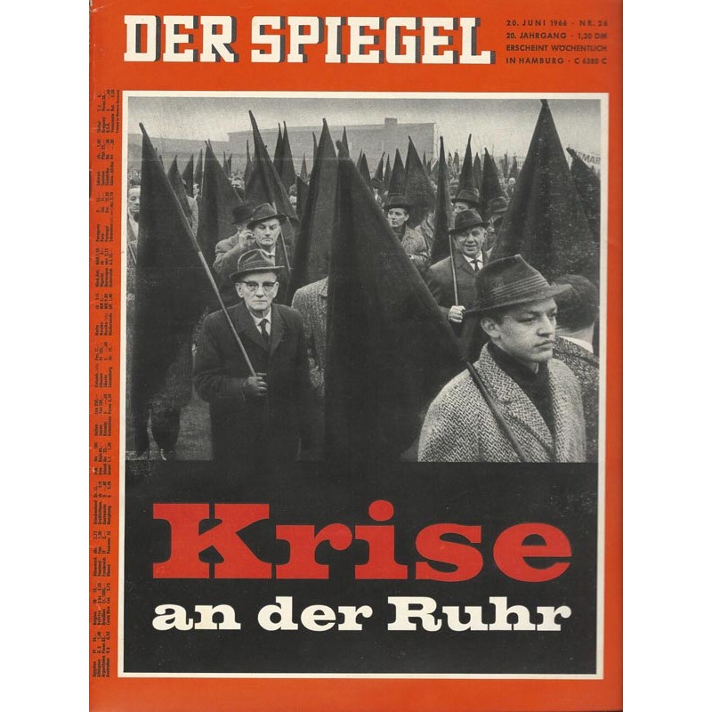 Der Spiegel Nr.26 / 20 Juni 1966 - Krise an der Ruhr