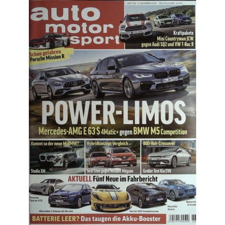 auto motor & sport Heft 26 / 2 Dezember 2021 - Power Limos