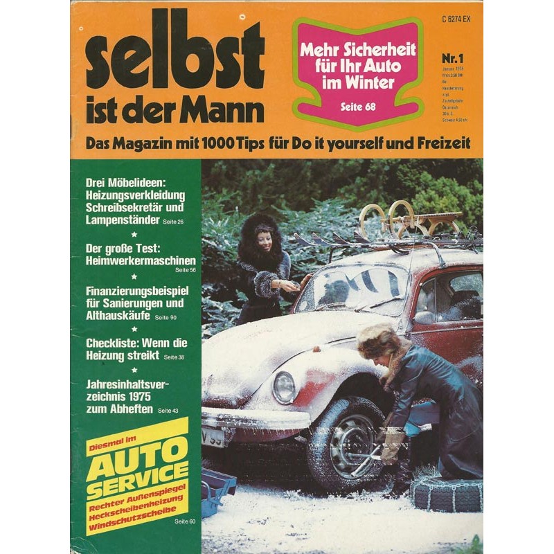 Selbst ist der Mann 1/76 Januar 1976 - Mehr Sicherheit im Winter