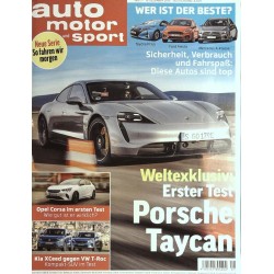 auto motor & sport Heft 1 / 19 Dezember 2019 - Porsche Taycan