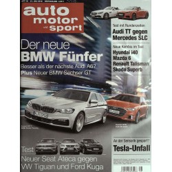 auto motor & sport Heft 16 / 21 Juli 2016 - Neuer BMW Fünfer