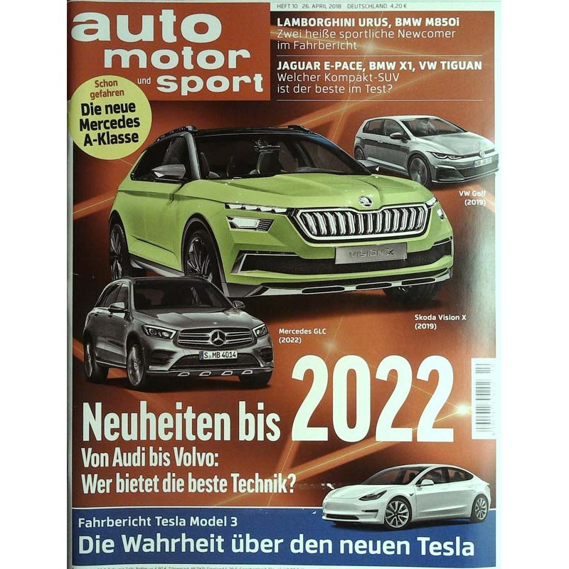 auto motor & sport Heft 10 / 26 April 2018 - Neuheiten bis 2022