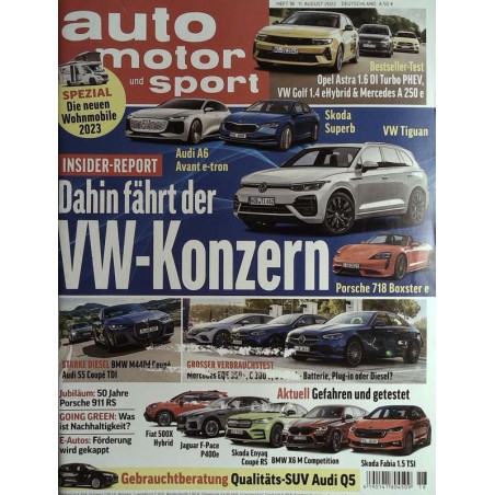 auto motor & sport Heft 18 / 11 August 2022 - VW Konzern