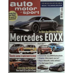 auto motor & sport Heft 22a / Oktober 2022 - Mercedes EQXX