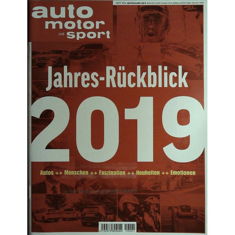 auto motor & sport Heft 25a / 2019 - Jahres Rückblick 2019