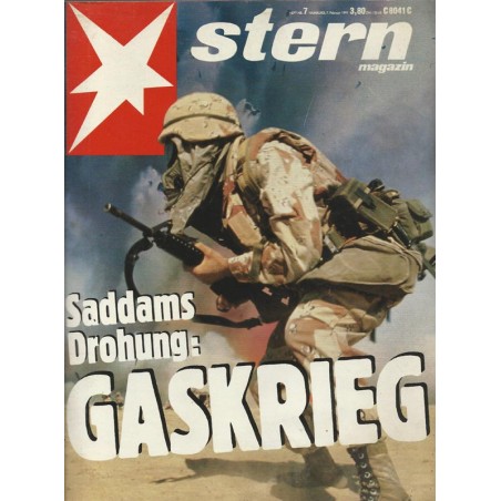 stern Heft Nr.7 / 7 Februar 1991 - Saddams Drohung: Gaskrieg
