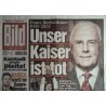 Bild Zeitung Dienstag, 9 Januar 2024 - Unser Kaiser ist tot
