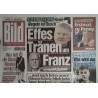 Bild Zeitung Montag, 15 Januar 2024 - Effes Tränen um Franz